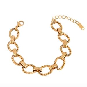 18k Gold Chunky Link Bracelet